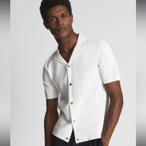 Reiss Chico Cuban Collar Short Large